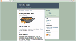 Desktop Screenshot of favoritefoods8662.blogspot.com