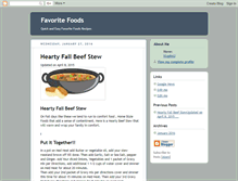 Tablet Screenshot of favoritefoods8662.blogspot.com