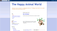 Desktop Screenshot of happyanimalworld.blogspot.com