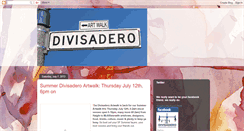 Desktop Screenshot of divisaderoartwalk.blogspot.com
