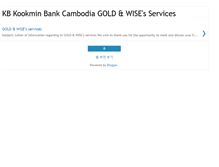 Tablet Screenshot of kbgoldwise.blogspot.com