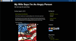 Desktop Screenshot of mywifesaysimanangryperson.blogspot.com