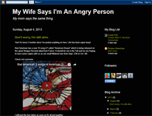 Tablet Screenshot of mywifesaysimanangryperson.blogspot.com