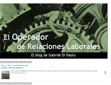 Tablet Screenshot of eloperadorderelacioneslaborales.blogspot.com