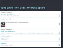 Tablet Screenshot of beingsimpleisnoteazy.blogspot.com