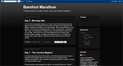 Desktop Screenshot of barefootmarathon.blogspot.com