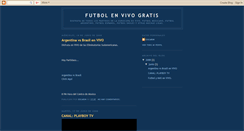 Desktop Screenshot of futbolgratisenvivo.blogspot.com