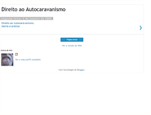Tablet Screenshot of direito-autocaravanismo.blogspot.com