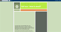 Desktop Screenshot of hairlosssolution2u.blogspot.com