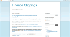 Desktop Screenshot of financeclippings.blogspot.com