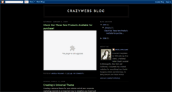 Desktop Screenshot of crazywebsblog.blogspot.com