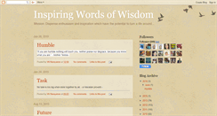 Desktop Screenshot of inspiringwords.blogspot.com