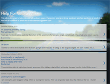 Tablet Screenshot of help-for-veterans.blogspot.com
