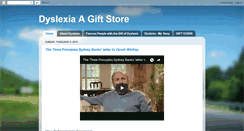 Desktop Screenshot of dyslexiathegift.blogspot.com