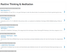 Tablet Screenshot of positivethinkingandmeditation.blogspot.com