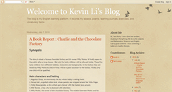 Desktop Screenshot of kevinwelcomeyou.blogspot.com