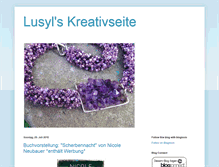 Tablet Screenshot of lusyls-kreativseite.blogspot.com