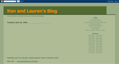 Desktop Screenshot of kenandlauren.blogspot.com