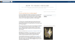 Desktop Screenshot of howtomakeorigami.blogspot.com
