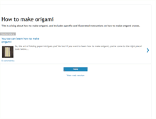 Tablet Screenshot of howtomakeorigami.blogspot.com