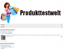 Tablet Screenshot of produkttest-welt.blogspot.com