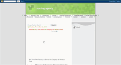 Desktop Screenshot of nursingagencylist.blogspot.com