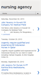 Mobile Screenshot of nursingagencylist.blogspot.com