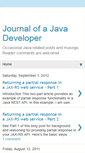 Mobile Screenshot of javadeveloperjournal.blogspot.com