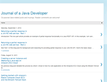 Tablet Screenshot of javadeveloperjournal.blogspot.com