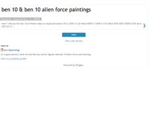 Tablet Screenshot of ben10paintings.blogspot.com