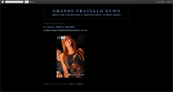 Desktop Screenshot of grandefratellonews.blogspot.com