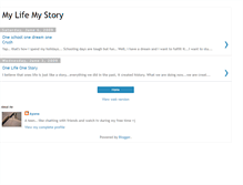 Tablet Screenshot of mylifemystory-sora.blogspot.com