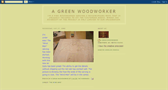 Desktop Screenshot of agreenwoodworker.blogspot.com
