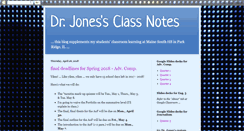 Desktop Screenshot of drjonesclassnotes.blogspot.com