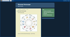 Desktop Screenshot of personalhoroscopes.blogspot.com