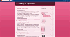 Desktop Screenshot of elblogdearquitectura.blogspot.com