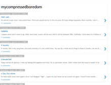 Tablet Screenshot of mycompressedboredom.blogspot.com