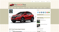 Desktop Screenshot of newautocarsnews.blogspot.com