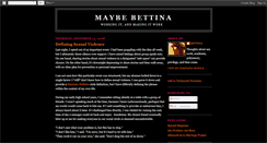 Desktop Screenshot of maybebettina.blogspot.com