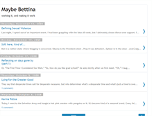 Tablet Screenshot of maybebettina.blogspot.com