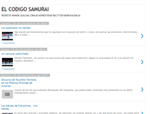 Tablet Screenshot of elcodigosamurai.blogspot.com