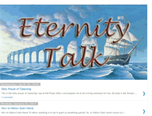 Tablet Screenshot of eternity-talk.blogspot.com