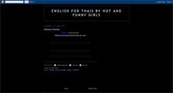 Desktop Screenshot of english-for-thais-by-hot-funny-girls.blogspot.com