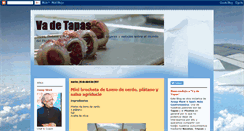 Desktop Screenshot of cocinandotapas.blogspot.com