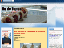 Tablet Screenshot of cocinandotapas.blogspot.com