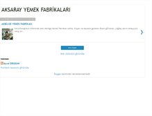 Tablet Screenshot of aksarayyemekfabrikasi.blogspot.com