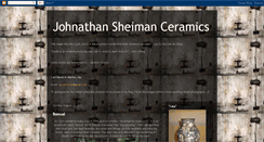 Desktop Screenshot of johnathansheimanceramics.blogspot.com