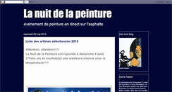 Desktop Screenshot of lanuitdelapeinture.blogspot.com