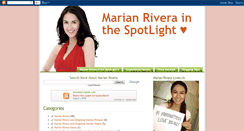 Desktop Screenshot of marian-rivera.blogspot.com