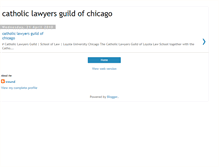 Tablet Screenshot of catholiclawyersguildofchicago.blogspot.com